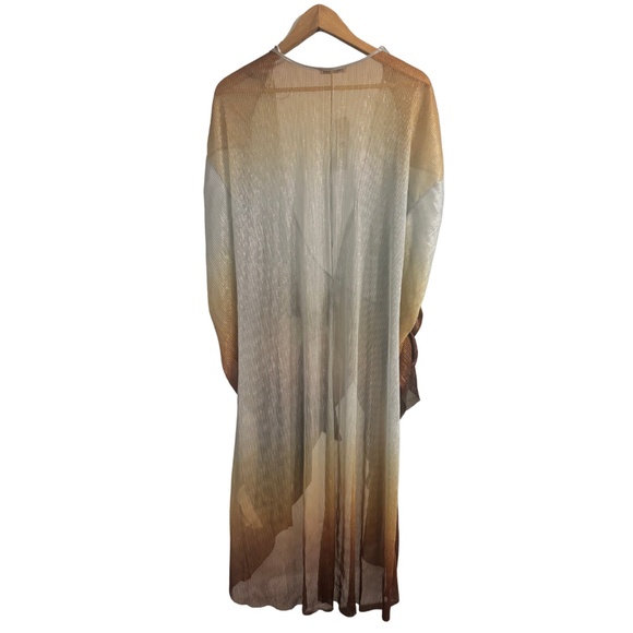 ZARA Metallic Ombre Kimono Cover-Up – Size Small (New With Tags) - Picture 3 of 4